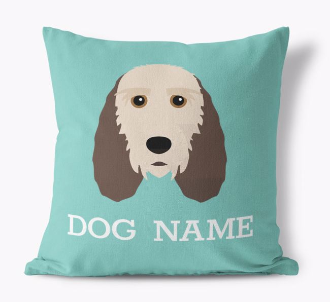 {dogsName}'s Icon: Personalised {breedFullName} Canvas Cushion